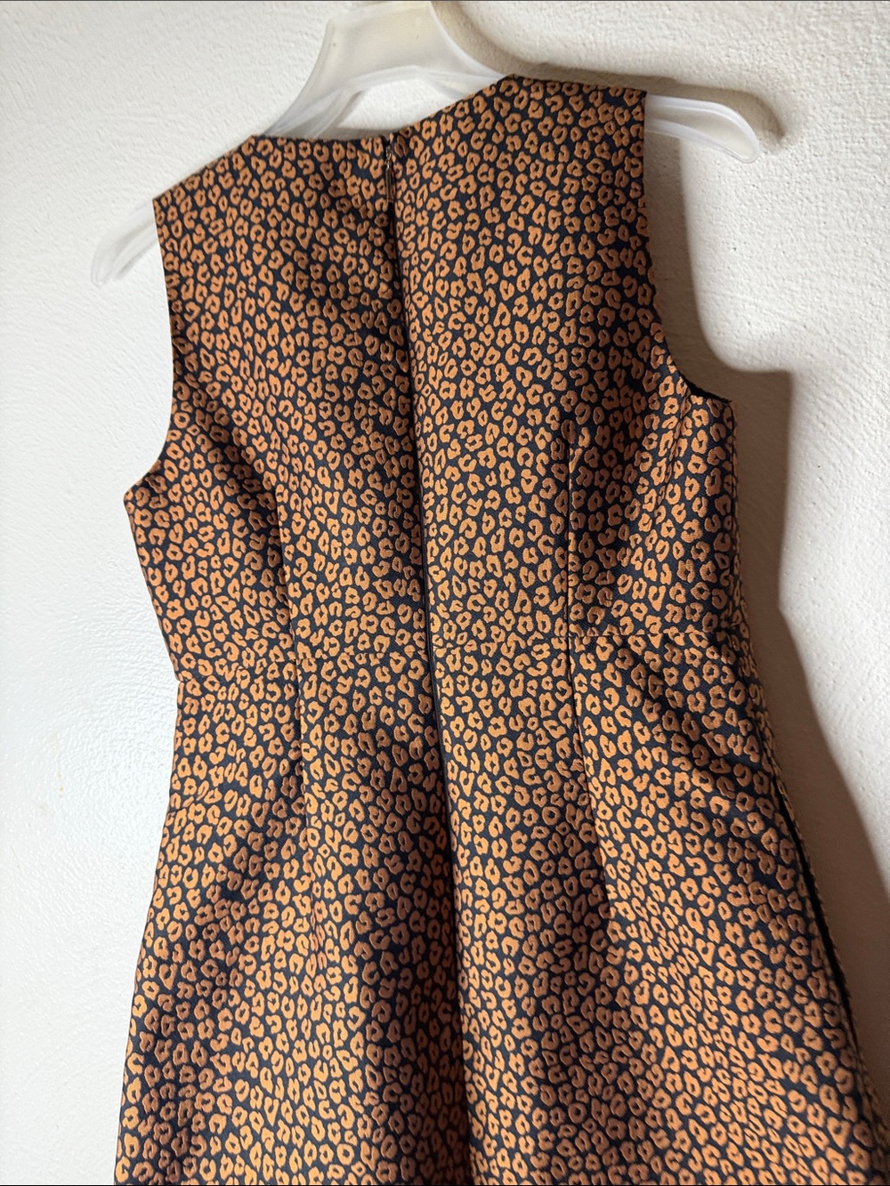 kate spade Black and copper Leopard-Print  knee length Dress - Picture 9 of 12